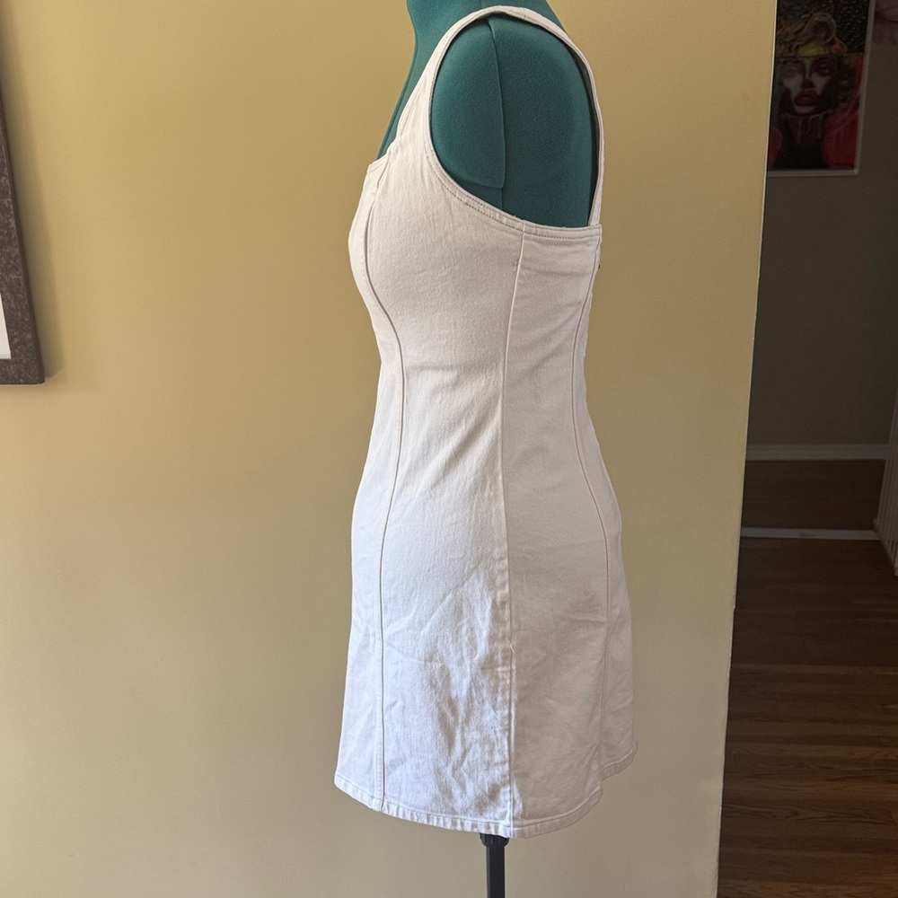 MEDIUM TALL: NWOT A&F denim Sleeveless Dress - Picture 3 of 8